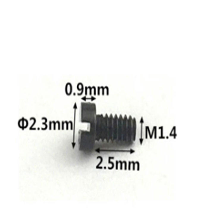 M1.4 titan mini liten storlek 1,5 mm skruv för glasögon