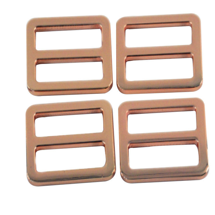 Tri glide glidspänne 25 mm roséguld metallkrok för hundhalsband