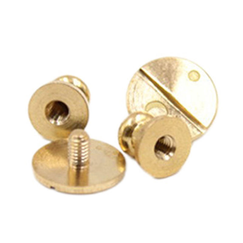 Ny design Solid Mässing Sam Brown Button Stud För läder Ny design Solid Mässing Sam Brown Button Stud För läder