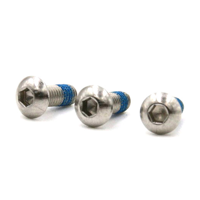 Nya föremål knapphuvud hex hsocket mini mikroskruv med nylonlapp Nya föremål knapphuvud hex hsocket mini mikroskruv med nylonlapp
