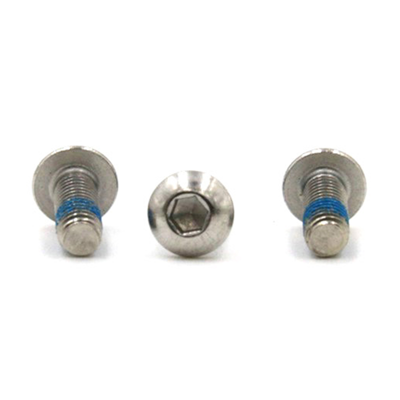 Nya föremål knapphuvud hex hsocket mini mikroskruv med nylonlapp Nya föremål knapphuvud hex hsocket mini mikroskruv med nylonlapp