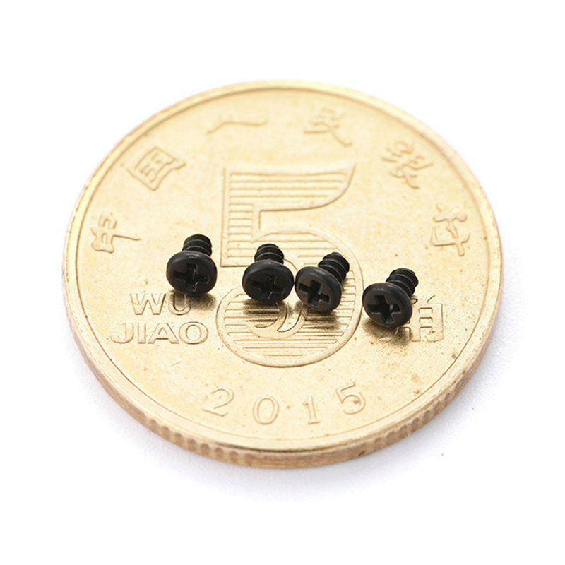 Panhuvud kors kolstål M0.8 M1.0 M1.2 M1.4 M1.7 liten mikro-miniskruv Panhuvud kors kolstål M0.8 M1.0 M1.2 M1.4 M1.7 liten mikro-miniskruv