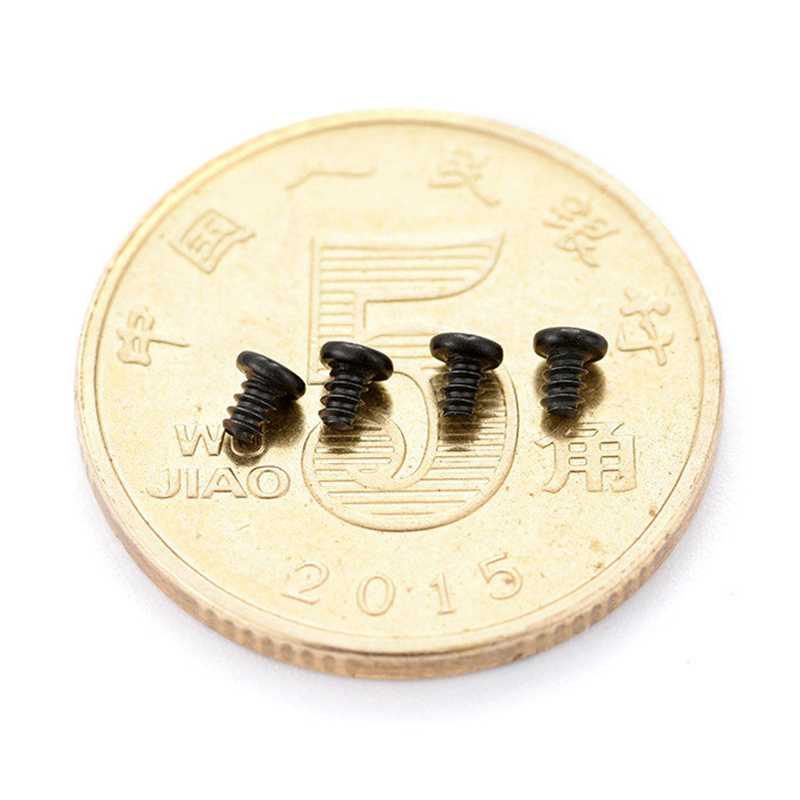 Panhuvud kors kolstål M0.8 M1.0 M1.2 M1.4 M1.7 liten mikro-miniskruv Panhuvud kors kolstål M0.8 M1.0 M1.2 M1.4 M1.7 liten mikro-miniskruv